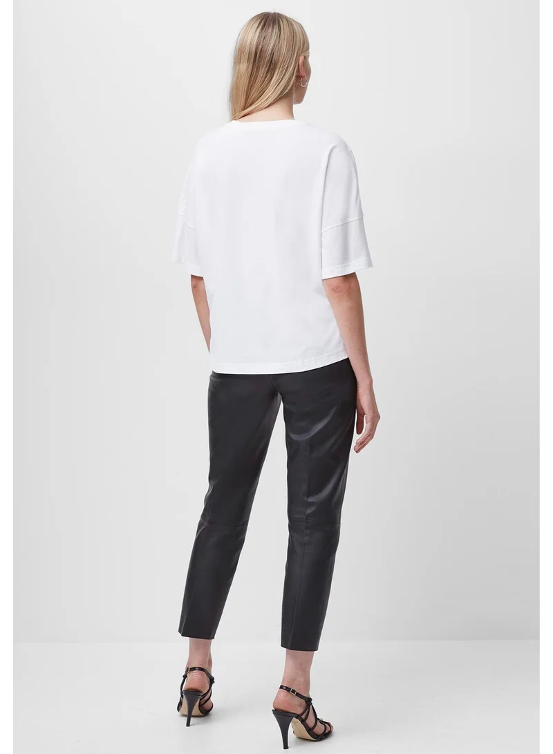 French Connection Tally Jersey Crew Neck T-Shirt