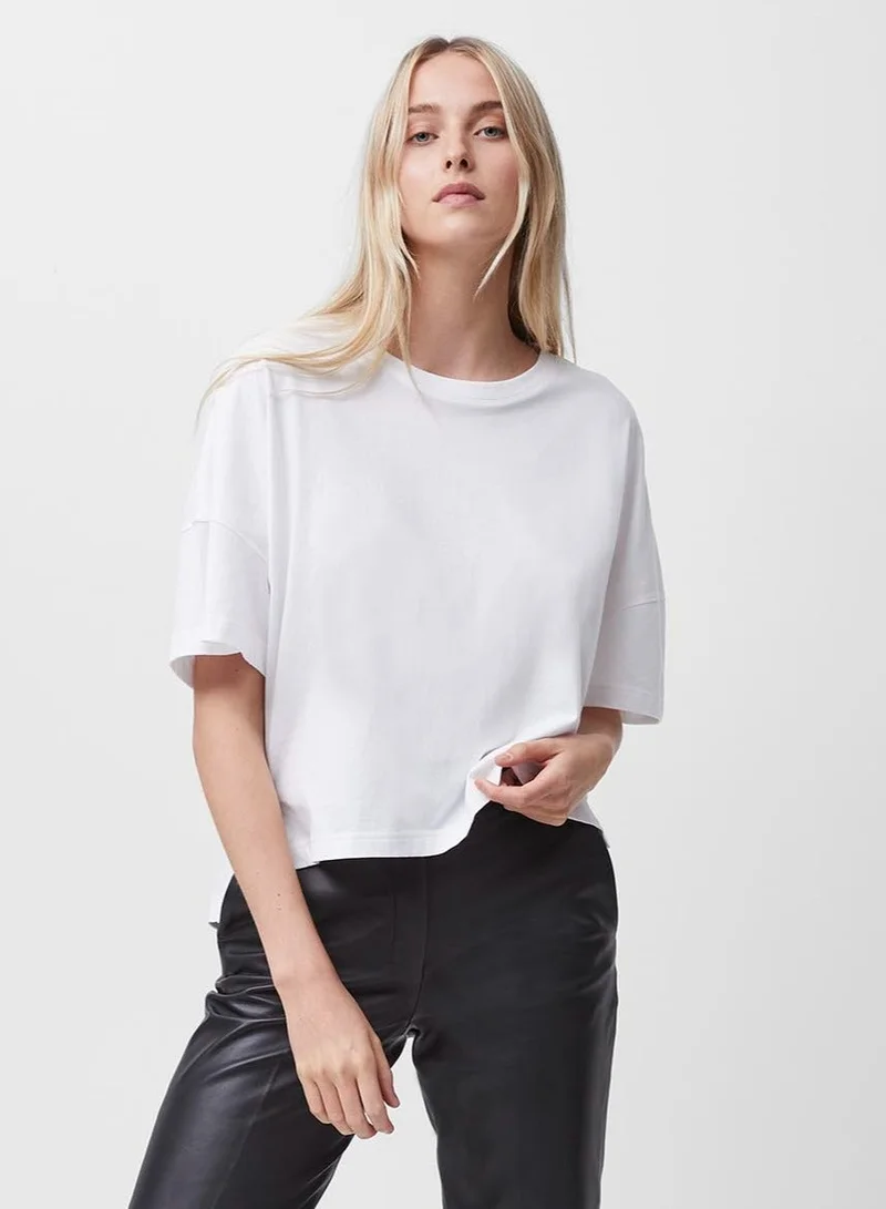 French Connection Tally Jersey Crew Neck T-Shirt