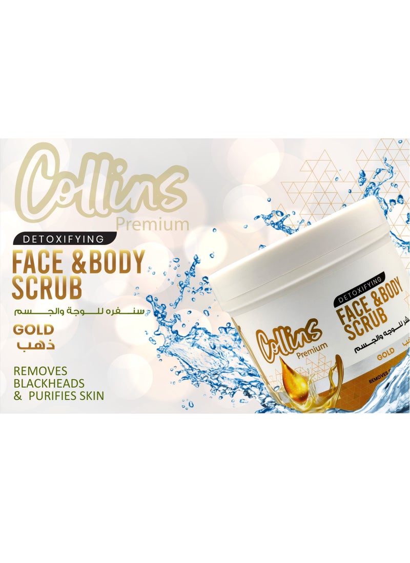 Collins Premium - Face & Body Scrub 500ml - Gold - pzsku/Z417F0A45B4F24FE0ECE5Z/45/_/1659439887/27b11278-1854-4764-8de3-02499c76de05