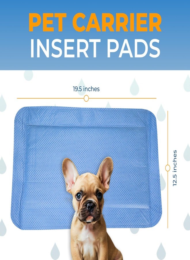 Skywin Pet Carrier Pads, 2 Pack Cat Carrier Pad Insert 19.5" x 12.5", Disposable Small Cat Carrier Liner Pad, Puppy Training Pads(Blue) - Image 2
