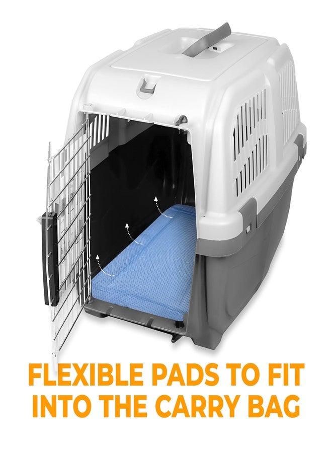 Skywin Pet Carrier Pads, 2 Pack Cat Carrier Pad Insert 19.5" x 12.5", Disposable Small Cat Carrier Liner Pad, Puppy Training Pads(Blue) - Image 5