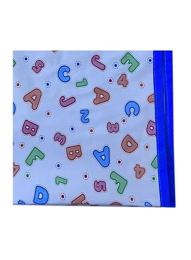 Ecosoft Plastic Sheetpvc Sheet For Kidsrubber Sheet For Babiesbed Wetting Protector(90 X 135 Cm) (Blue Abc123) - Image 1