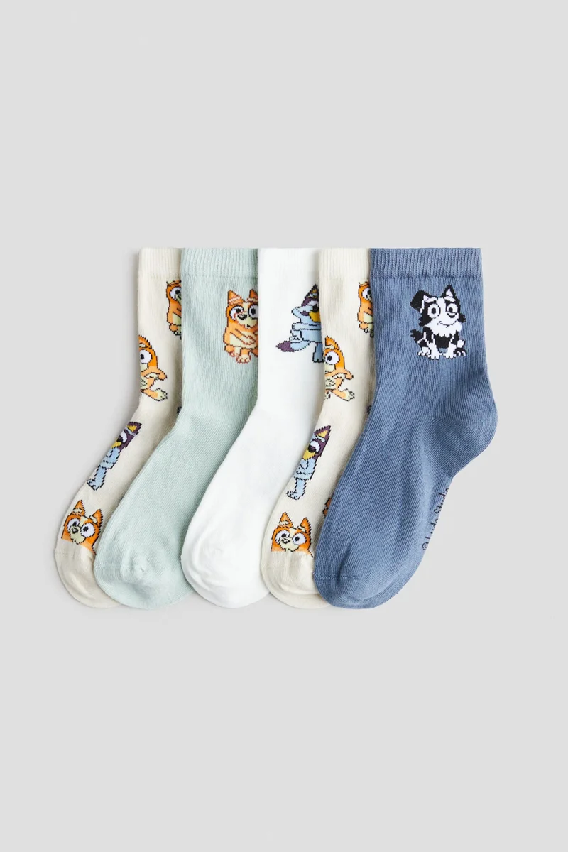H&M 5-pack patterned socks