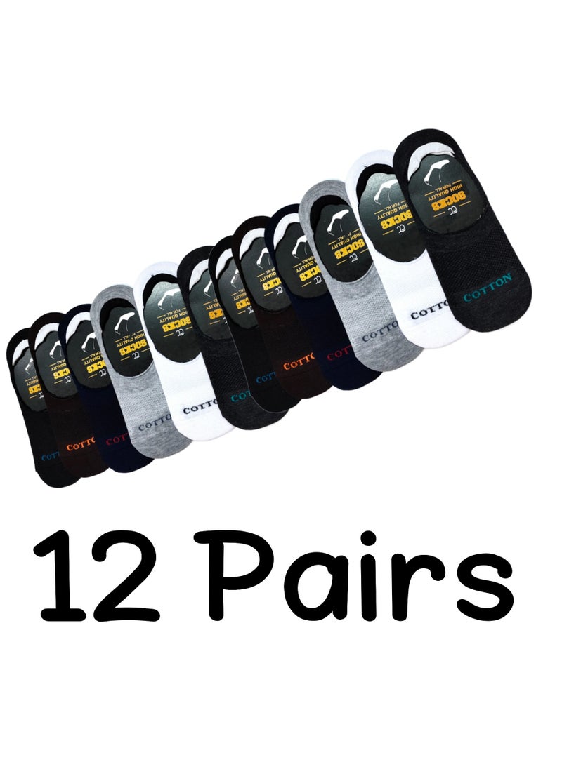 Generic - bundle of Twelve Pair low Casual unisex comfortable Printed Socks - Image 1