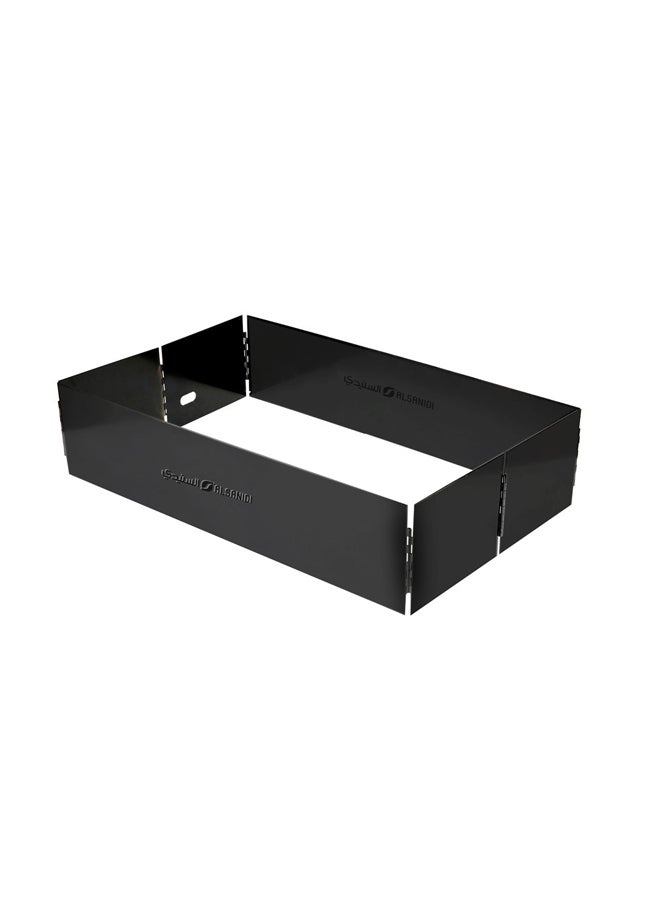 AL SANIDI Charcoal grill for trips, Portable Charcoal Grill, Black, Size 40*60 Cm - Image 1