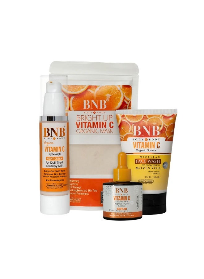 بي ان بي مجموعة بي إن بي لتفتيح البشرة وإضفاء النضارة روتين كامل لإشراقة البشرة