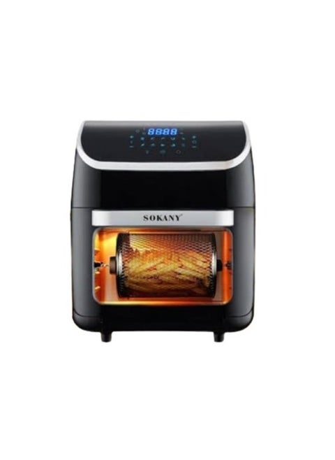 Sokany Air Fryer, 12 Liters, 2500 Watt, Black- SK-ZG-8039