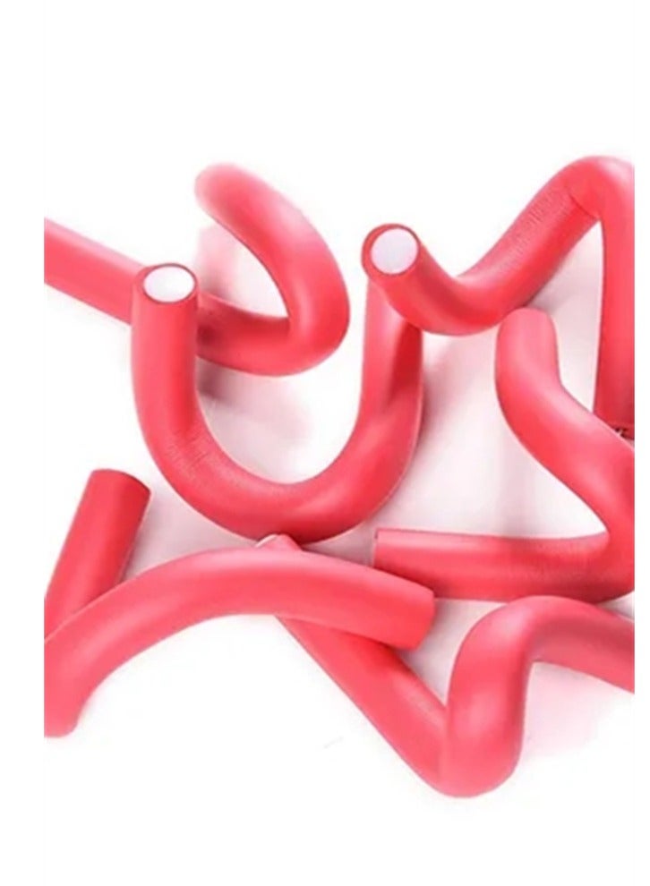 BLOOMING TIME 10-Piece Twist-flex Hair Roller Red 20cm - Image 3