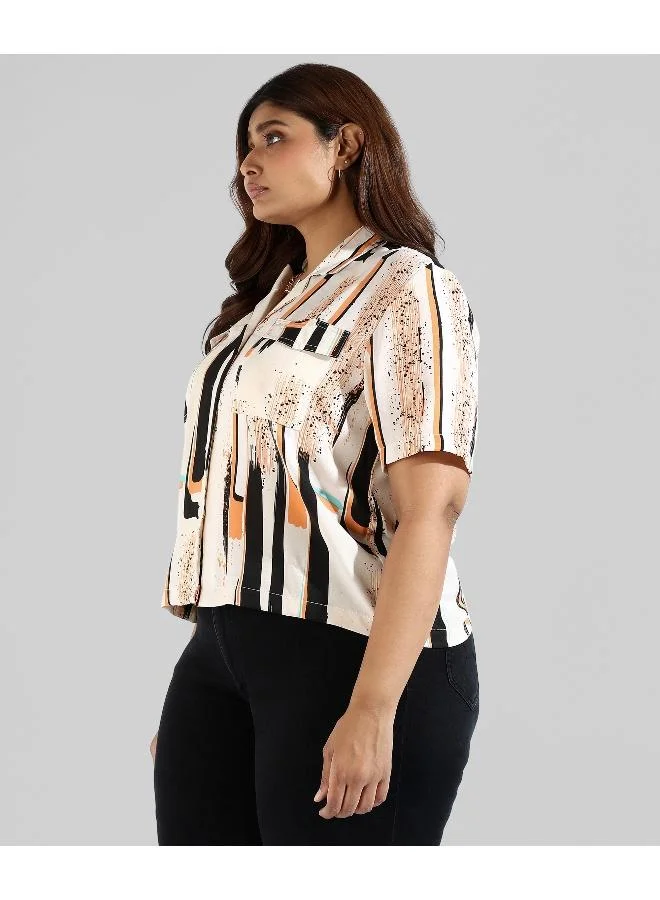 Instafab Plus Instafab Plus Women Graphic Design, Top Type Casual Shirts