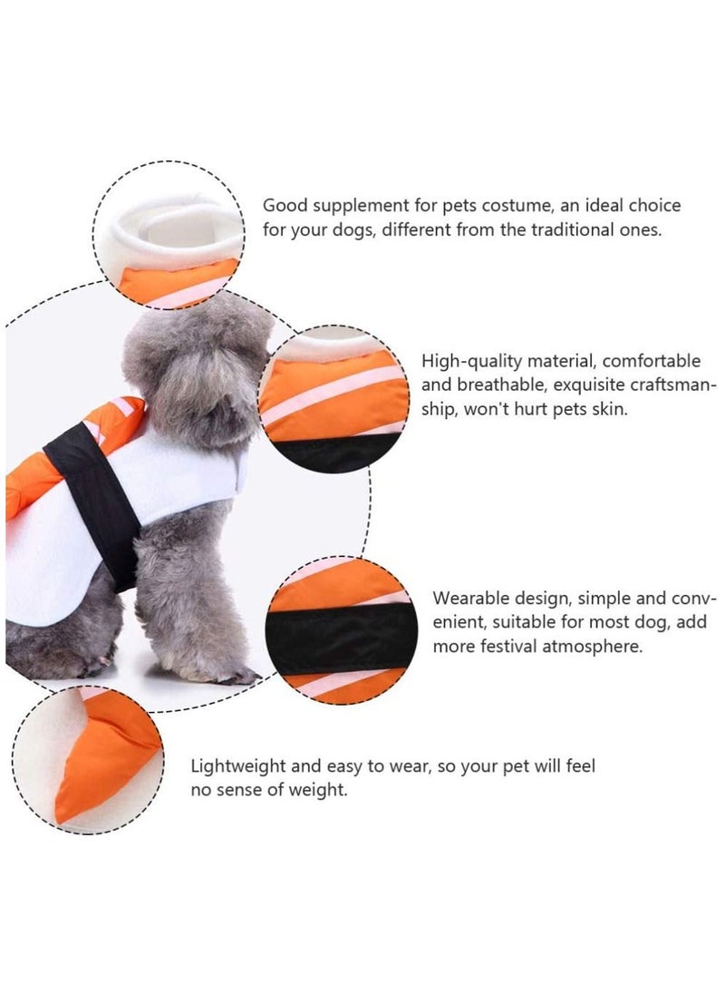 KASTWAVE - Sushi Design Dog Costume Pet, Cosplay Dress Clothes Animal Outfits Funny Dog Cat Festival Costume for Party Holiday, M - Image 1