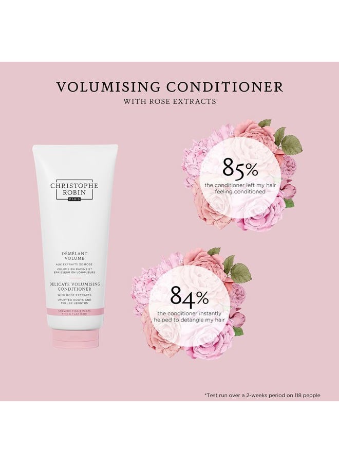 Christophe Robin Delicate Volumizing Conditioner With Rose Extracts for Thin, Fine, and Flat Hair 6.7 fl. oz - Image 5