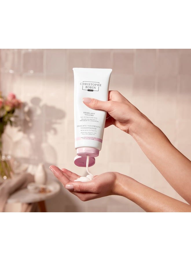Christophe Robin Delicate Volumizing Conditioner With Rose Extracts for Thin, Fine, and Flat Hair 6.7 fl. oz - Image 2