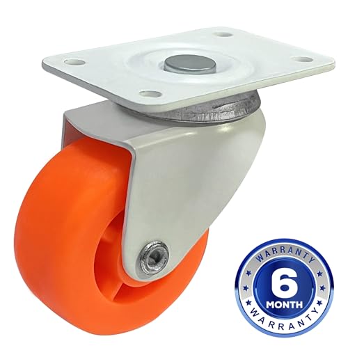 Impex (Pack of 4) 2" Heavy Duty Single Wheel Caster 56 MM wheels 360 Degree Rotating Swivel - Best for Office Chair Wheels - Image 2