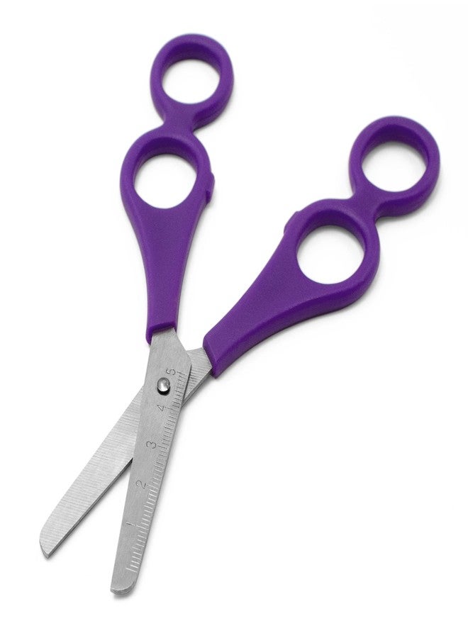 Ashton and Wright - Children's Double Hole Training Scissors - Purple - Right Handed - Pack of 2 - Image 2