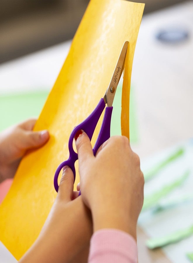 Ashton and Wright - Children's Double Hole Training Scissors - Purple - Right Handed - Pack of 2 - Image 3