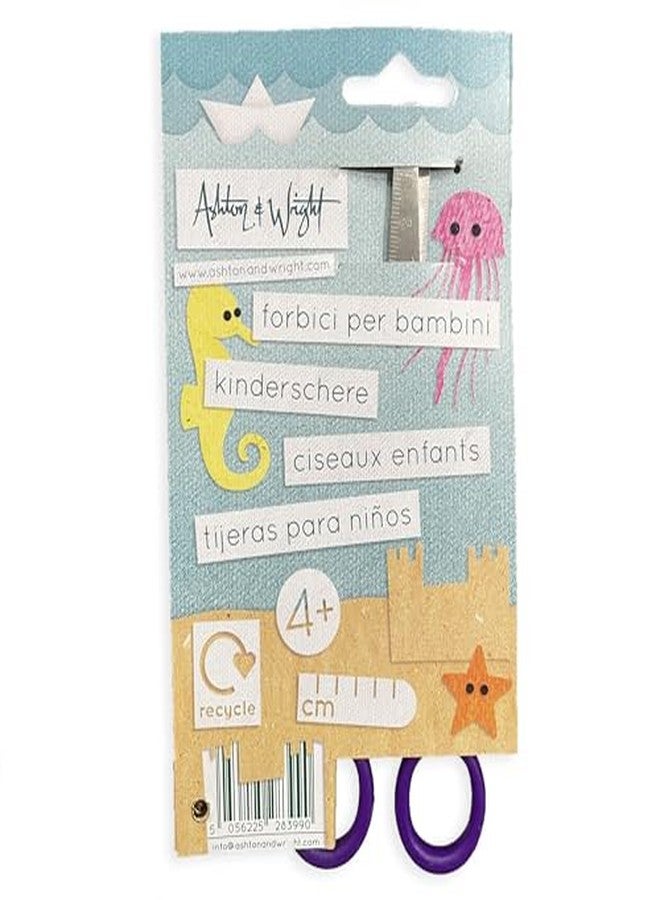 Ashton and Wright - Children's Double Hole Training Scissors - Purple - Right Handed - Pack of 2 - Image 5