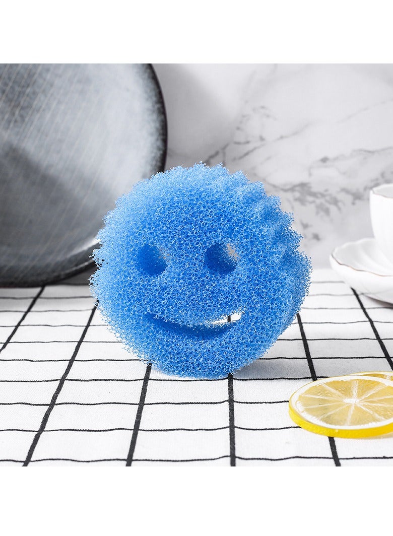 Scrubbing Sponge Set - Colorful 4-piece set with anti odor and temperature control - Soft in warm water, easy to clean, stable in cold, cleaning stubborn mess - Image 4