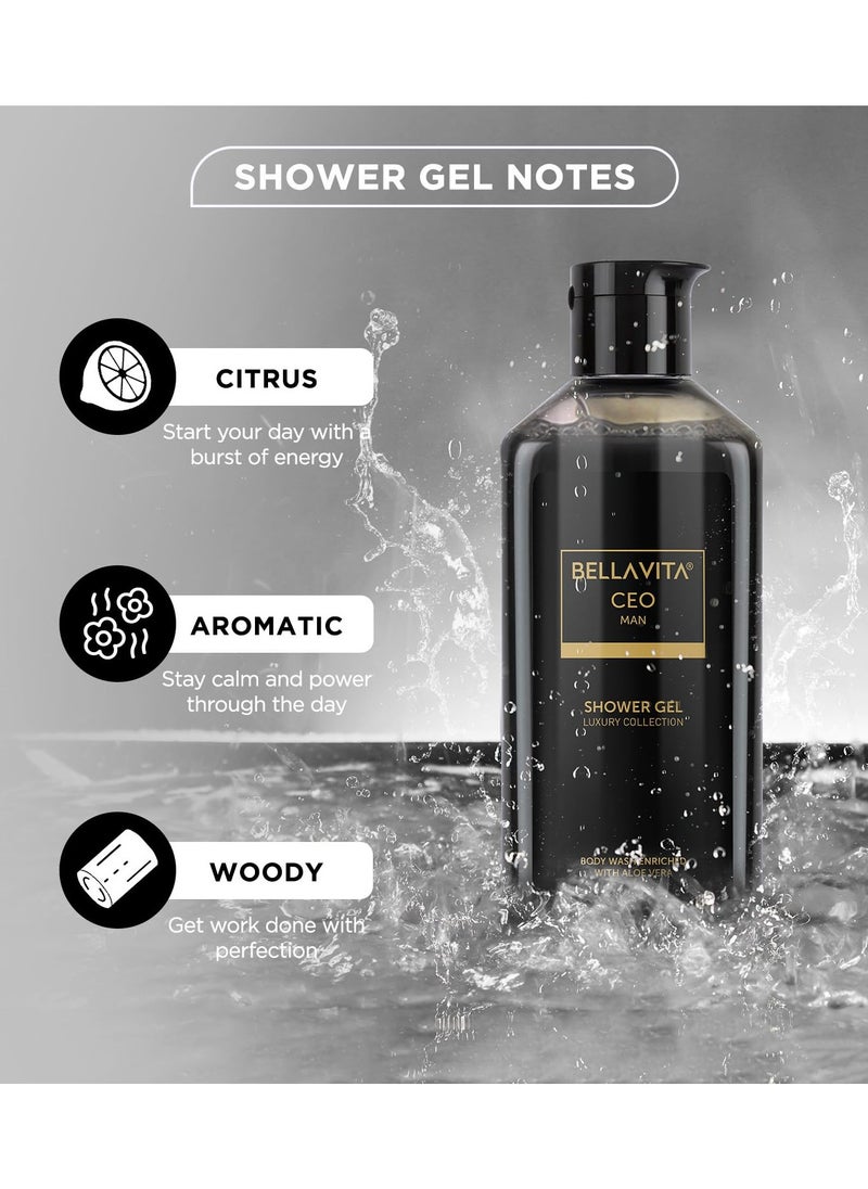 Bella Vita - Bella Vita Luxury CEO Man and Date Woman Body Wash Refreshing Shower Gel for Deep Cleansing Hydrating and Moisturising Skin with Aloe Vera 250 ml Each - Image 1