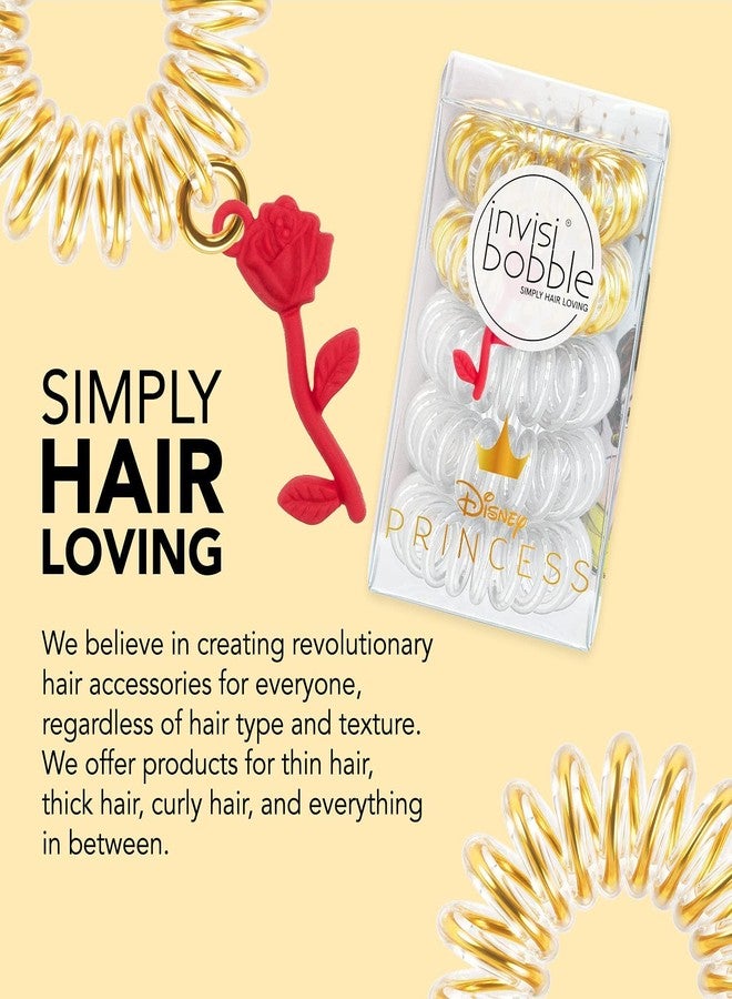 invisibobble Disney Princess Belle 10-PIece Gift Set - Spiral Hair Tie, HairHalo Headband, Sprunchie Hair Accessories for Girls - Image 5