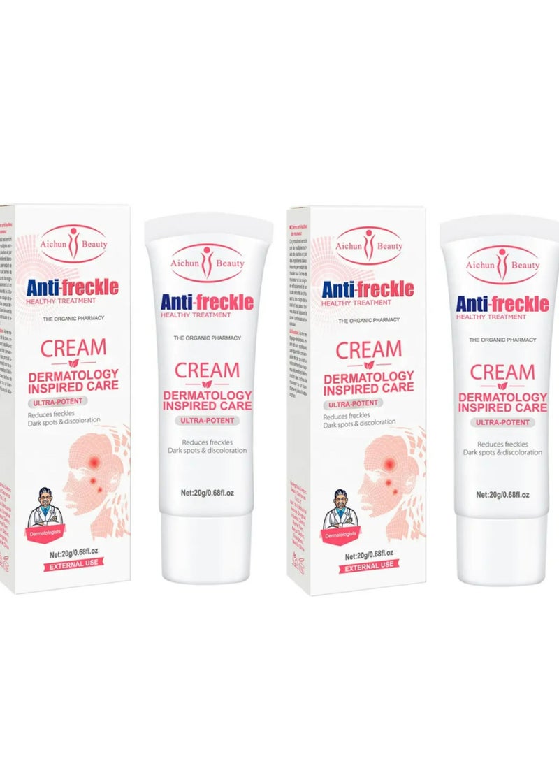 Aichun beauty - Anti-Freckle Cream Cleansing Skin Care Fix Sunburn Makes Skin Silky Smooth 20g 2 pcs - Image 1