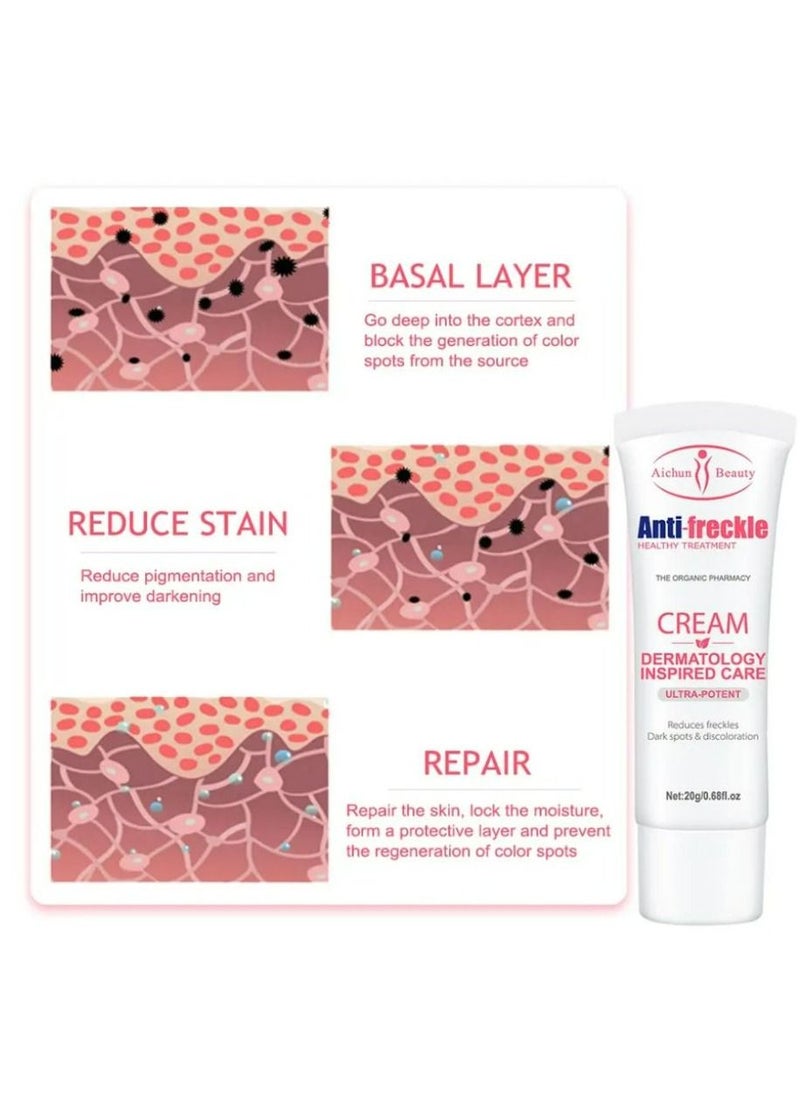 Aichun beauty - Anti-Freckle Cream Cleansing Skin Care Fix Sunburn Makes Skin Silky Smooth 20g 2 pcs - Image 1