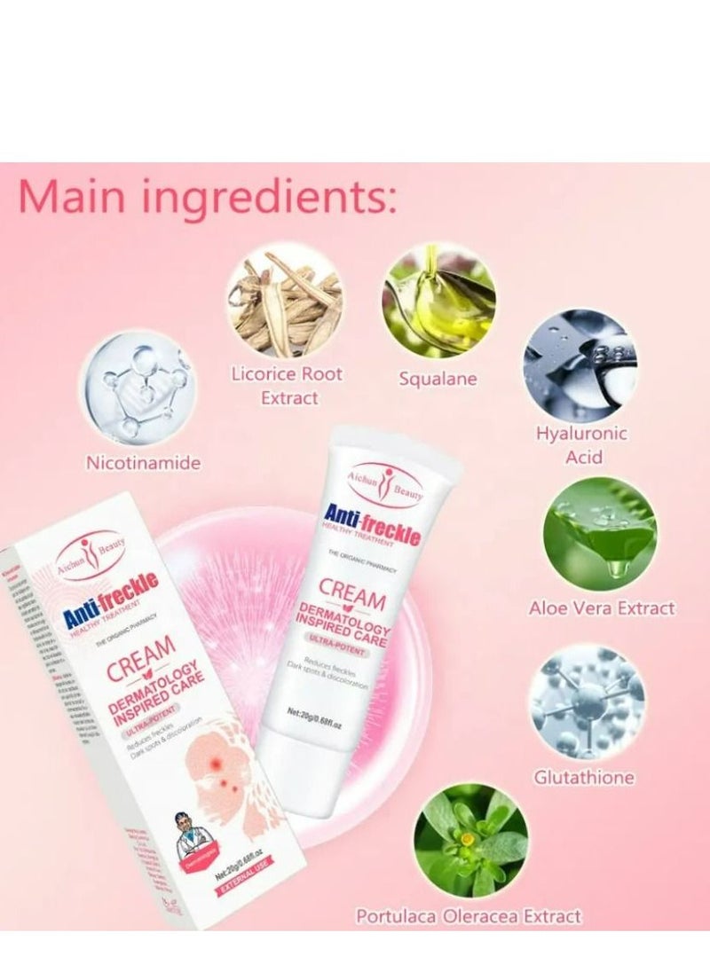 Aichun beauty - Anti-Freckle Cream Cleansing Skin Care Fix Sunburn Makes Skin Silky Smooth 20g 2 pcs - Image 1