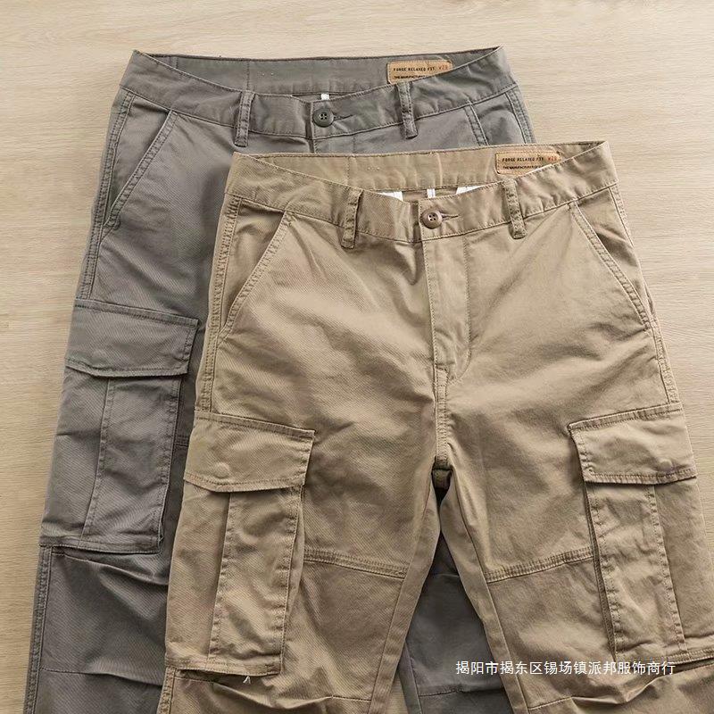 Work pants men's wear-resistant loose labor protection overalls electric welding auto repair large pocket overalls pants autumn and winter - Image 3