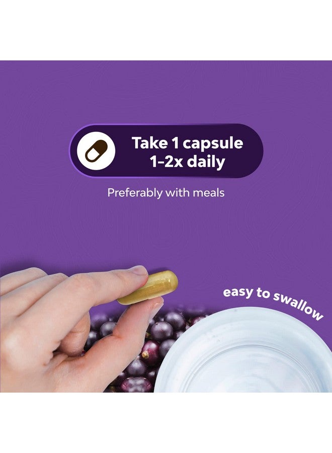 Natures Craft مكمل دعم فقدان الوزن من توت الأساي المضاد للأكسدة للنساء والرجال - فيتامينات ومعادن - تركيبة مضادة للأكسدة تدعم جهاز المناعة وتعزز الطاقة وصحة الإدراك - 60 كبسولة - 60 حصة - Image 5