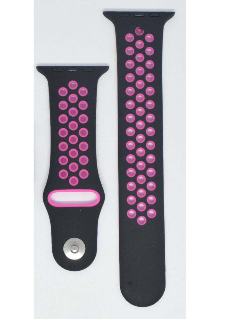 BORTONY Replacement Watch Band With Protective Screen Cover For Apple Series 7/6/5 Size 40/41mm - Image 3