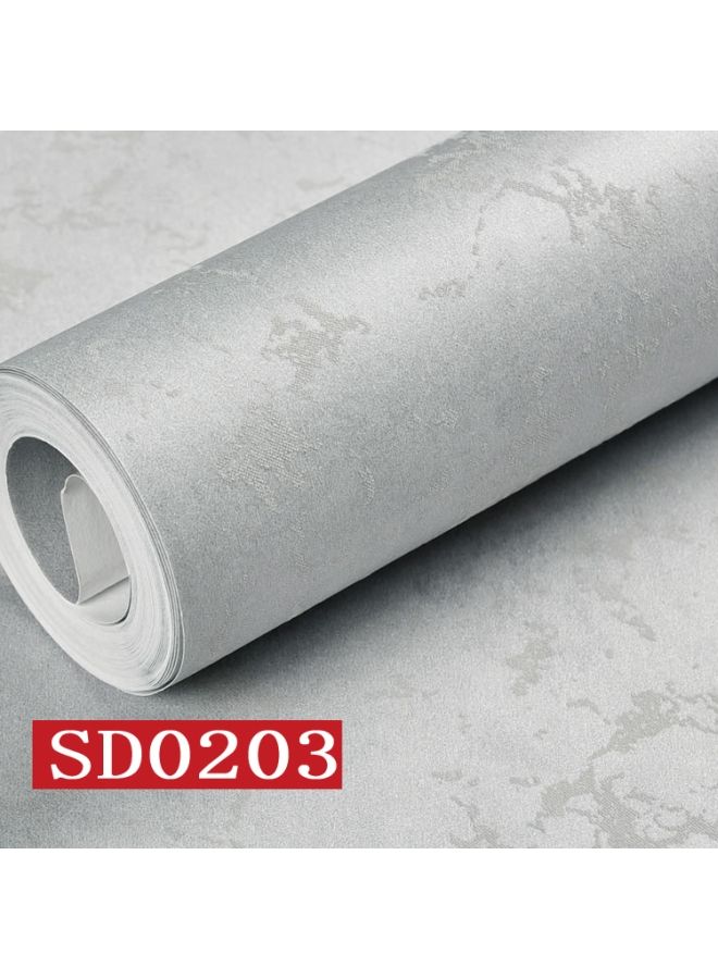 NIBEMINENT Waterproof Self-Adhesive Wallpaper Grey