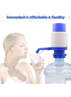 Hand Pump For 5 Gallon Water Bottles, Portable Manual Drinking Water Dispenser In Blue With Protective Nozzle Cover, Compatible With Most 2-6 Gallon Water Coolers - pzsku/Z417FD8B61B682992C764Z/45/_/1730239337/ce25d1ad-03c9-4014-83f6-0905c1f224c3