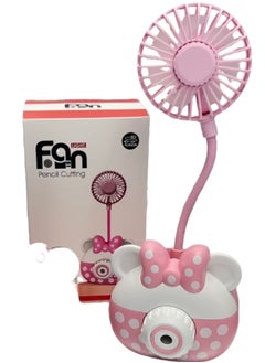 Toy Box Pencil Sharpeners - Foldable Desktop Pencil Sharpener with Colorful Gradual Light Fan  - Image 2