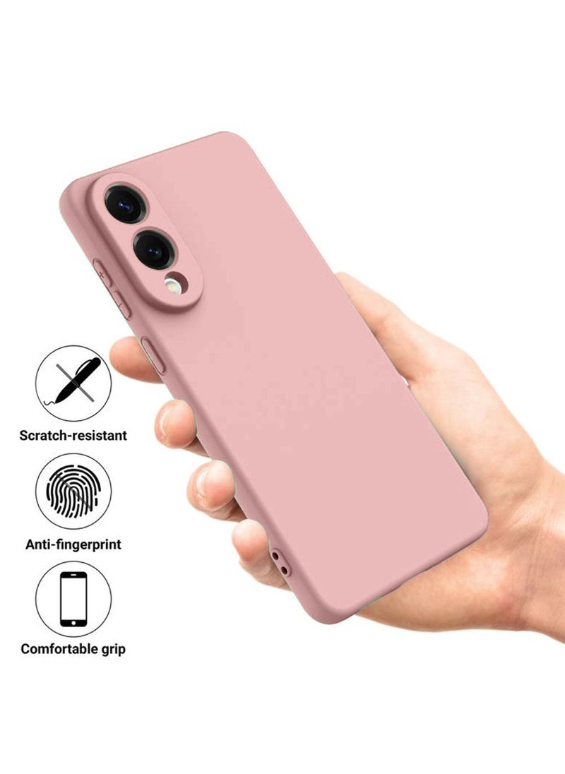 ELTRAZONE Premium Soft Liquid Silicone Case Cover for Samsung Galaxy S25 Edge 5G 2025 – Shockproof, Anti-Fingerprint, Scratch-Resistant Protective Case with Microfiber Lining – Slim Fit – Pink - Image 2