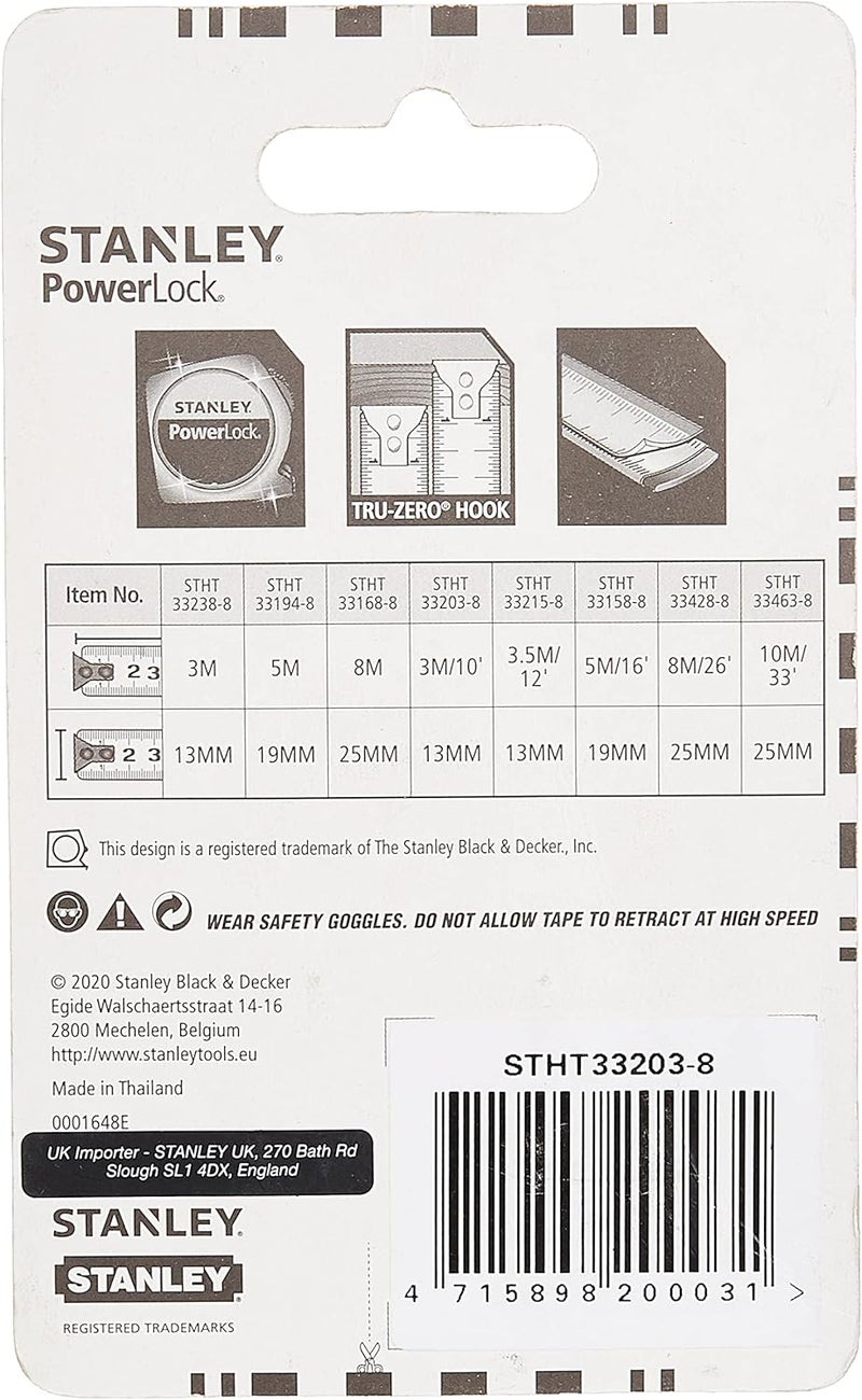 Stanley 0-33-231T Powerlock Classic Tape - 3 M - Image 2