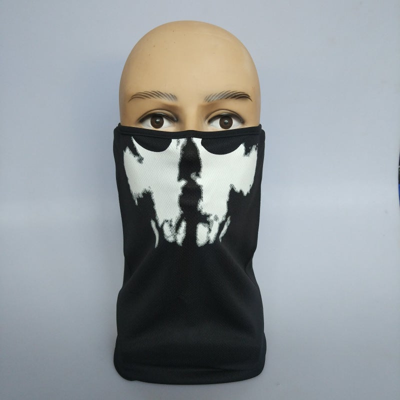 Generic New Call of Duty Game Skull Cover Ghost Mask Halloween Mask Quick-Dry Riding Sun CoverMesh B06 Mesh B06