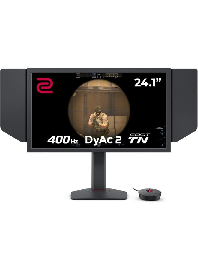BenQ ZOWIE 24" 400Hz XL2566X+ 1080p Monitor FHD 1920 X 1080, Fast TN, DisplayPort, HDMI, Gaming Esports Grade Monitor, Motion Clarity DyAc2, [ XL2566K 360Hz Replacement ] KSA Version - 3 YRS WARRANTY Black - Image 1