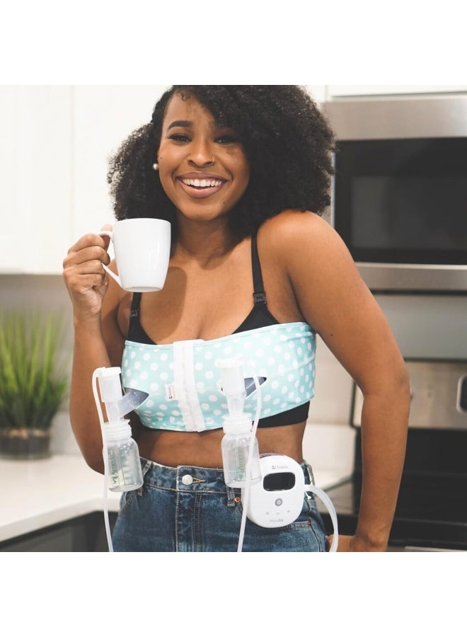 Ameda مضخة الثدي الكهربائية المزدوجة أمدة MYA Joy وملحقاتها | مضخة ثدي محمولة بدون استخدام اليدين | مضخة ثدي خفيفة الوزن من الدرجة الطبية | تشمل مجموعة HygieniKit وقطع مضخة أمدة | مضخة ثدي بدون استخدام اليدين - Image 5