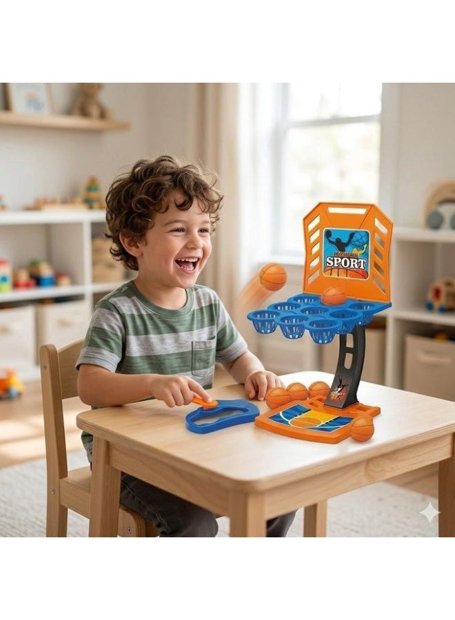 2-in-1 Table Basketball Game for Kids | For 2–4 players, suitable for ages 4 and up, pressure-activated scoring system, dimensions 38 × 23 cm, direction lock - Image 5