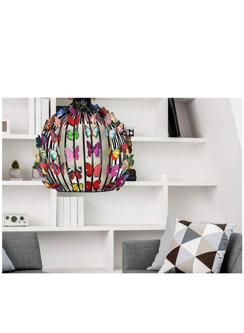 Captaintech 12pcs 3D Artificial Butterfly, Wedding, Party, Home Decoration, Craft Simulation Butterfly, A Generation of PVC Color Butterfly Wall Stickers. - Image 2