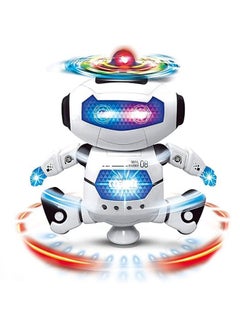 General Cable World Kids Dance Robot Toy with 3D Lights & Music, 360 Degree Rotation Toddler Birthday Gift, Non-Toxic Plastic, Multicolor  - Image 1