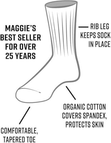 Maggie's Organics Cotton Tri-pack Cushion Crew Socks - Image 3