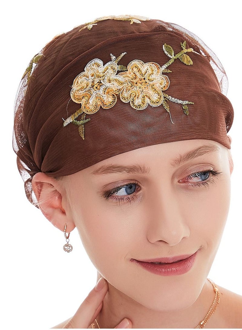 Loquat 10Pcs Elegant Lace Mesh Embroidery Headband Multicolour  - Image 5