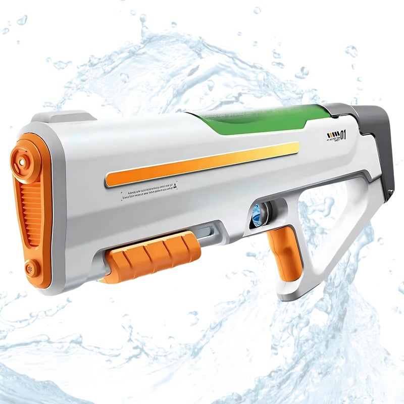Storio Rechargeable Electric Automatic Big Powerful Holi Pichkari Water Gun Toy for Kids with Luminous Light | 600ML Inbuilt Storage | Upto 30Ft Range |High Pressure Mechanism - Image 1