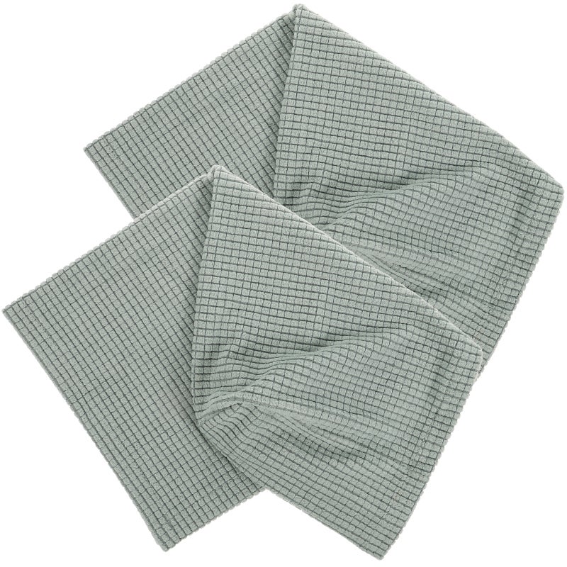 2pcs Universal Elastic Sofa Armrest Cover Simple Sofa Side Towels Protective Cloth For Home Office (Green) - Image 1