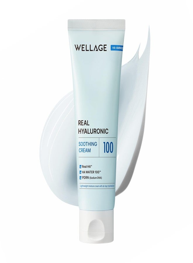 ويليدج كريم ويلاج المهدئ بحمض الهيالورونيك الحقيقي 100، مرطب الوجه الكوري بحمض الهيالورونيك النقي مع PDRN - مرطب للوجه، مضاد للحساسية، 2.7 أونصة. - Image 1