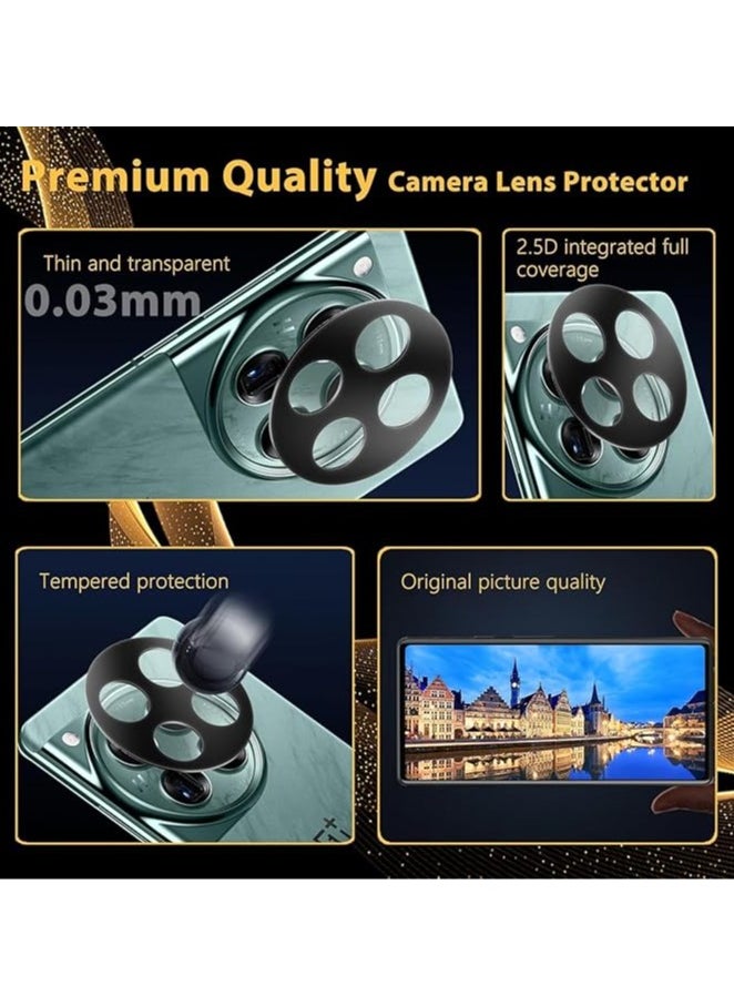General - Screen Protector 2 Pack & Camera Lens Protector 2 Pack Compatible with OnePlus 13, 9H Hardness, Anti-Scratch Tempered Glass Flim, Case Friendly Anti-Fingerprint Anti-Scratch - Image 1