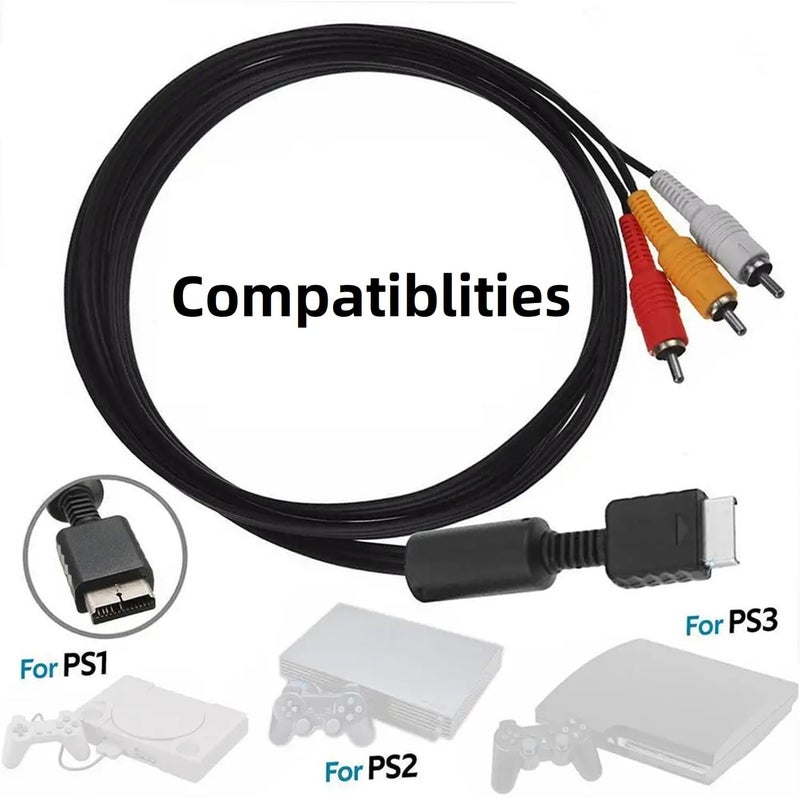 eWINNER TV RCA AV Audio Video Cable for Sony Playstation 1/2/3 - Image 4