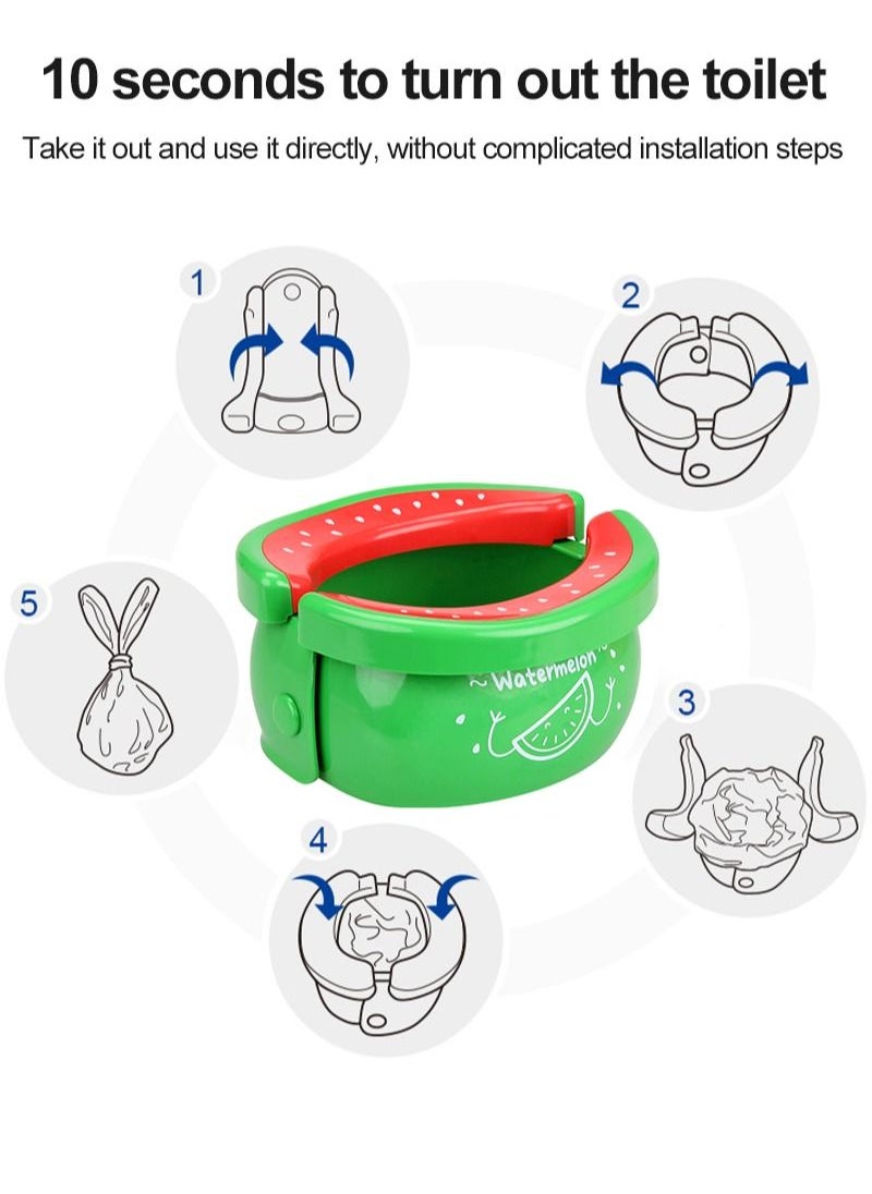 FIVESTAR TOYS Cartoon Folding No-Wash Child-Free Car Toilet  - Image 5