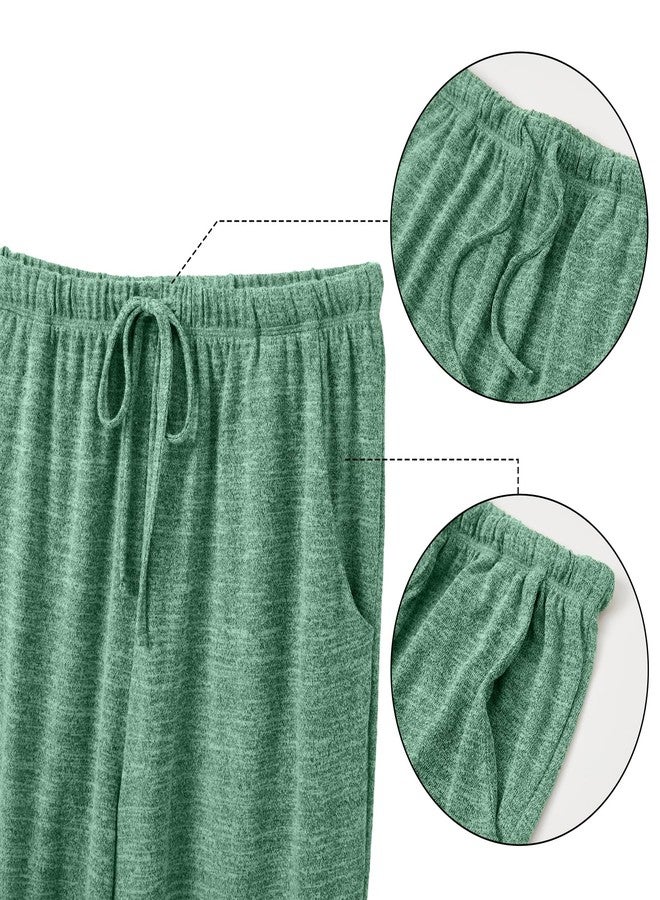 IFFEI Family Matching Pajamas Sets 2 Piece Lounge Set Long Sleeve Soft Loungewear Sleepwear Joggers with Pockets 2T Green - Image 4