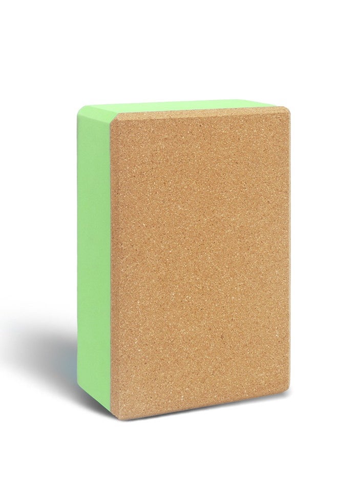 Folanry EVA Cork Splicing Yoga Block,2 Pack,22.8x15.2x7.6cm, High-density Double-sided Anti-slip Wear-resistant Yoga Brick with Comfortable Edge to Improve Balance, Strength and Flexibility  - Image 1